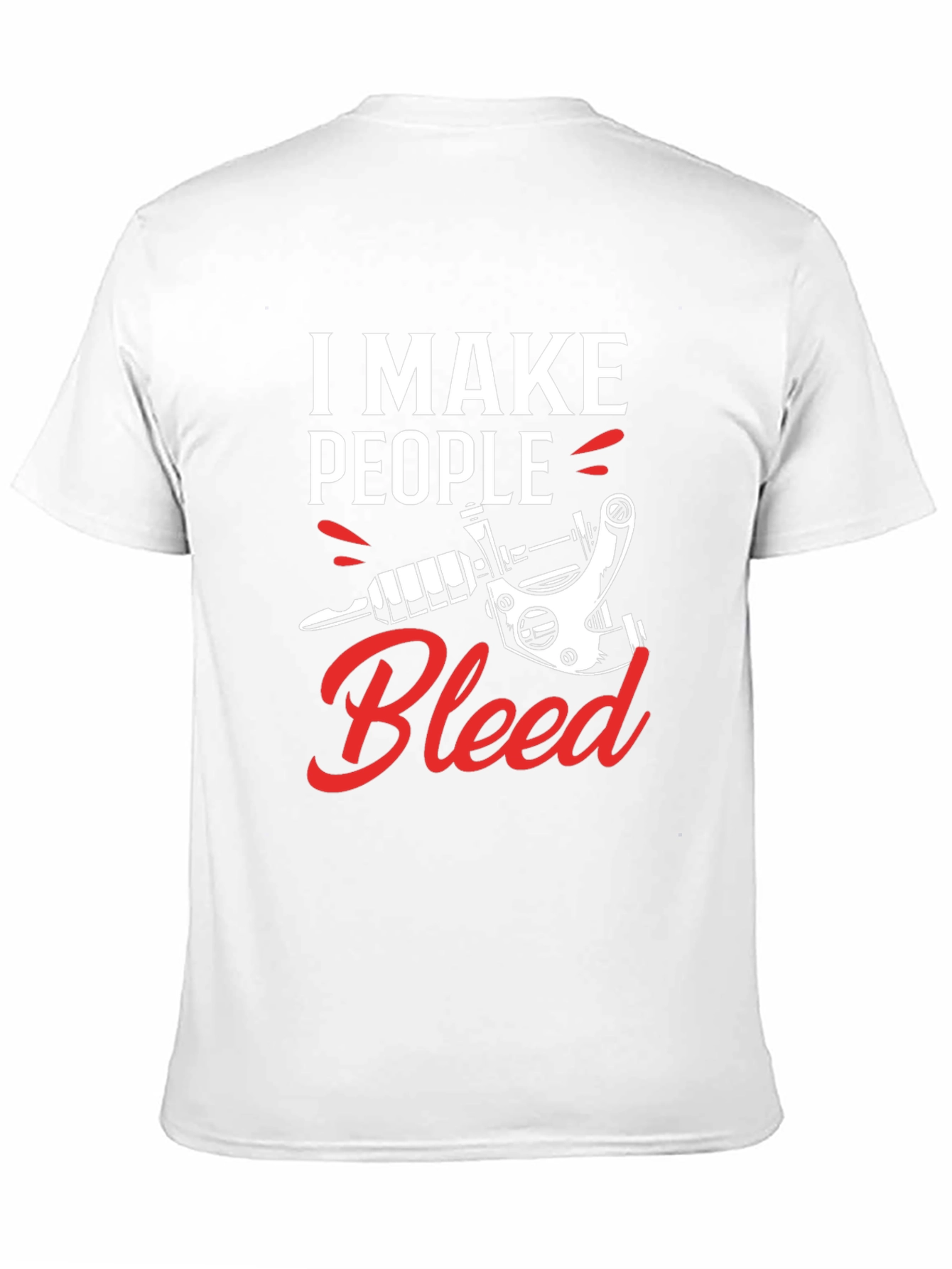 I Make People Bleed Tattoo Artist Black T-Shirt