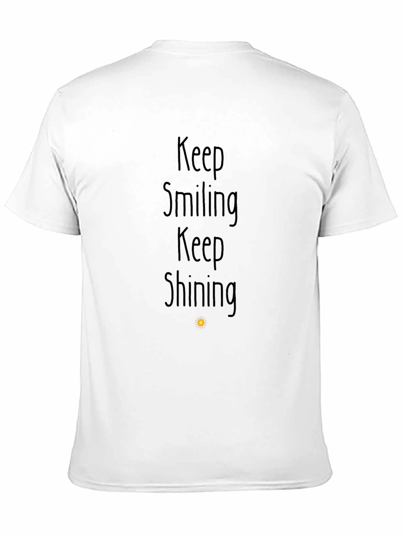 Keep Smiling Graphic Tee - Black Inspirational